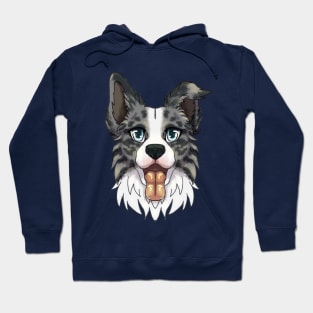 Blue Merle Border Collie Hoodie